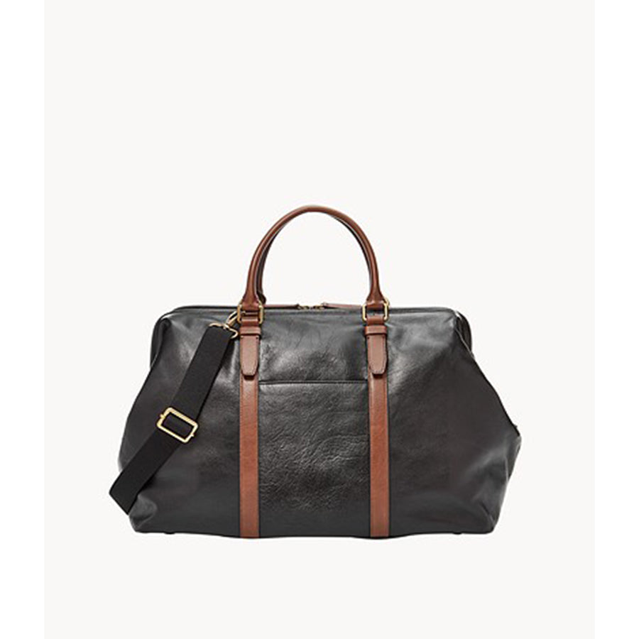 Fossil leather clearance duffle bag